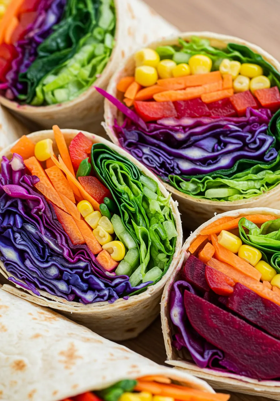 Rainbow Veggie Wraps - secondary view